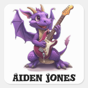 Gepersonaliseerde draak stickers kleurrijk