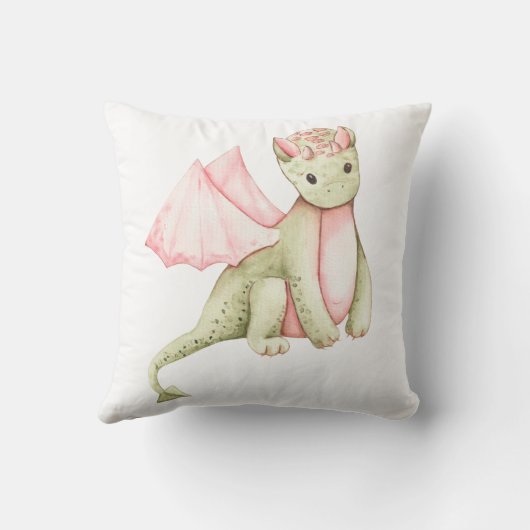 Gepersonaliseerde Dragon Baby Keepsake Kussen (Achterkant)