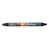 Gepersonaliseerde Dragon-naam Zwarte Inkt Pen (Voorkant)