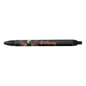 Gepersonaliseerde Dragon-naam Zwarte Inkt Pen (Voorkant)