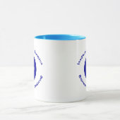 Gepersonaliseerde Dream Blue Evil Eye Amulet Mok (Midden)