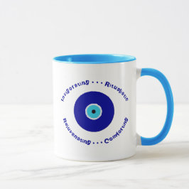 Gepersonaliseerde Dream Blue Evil Eye Amulet Mok