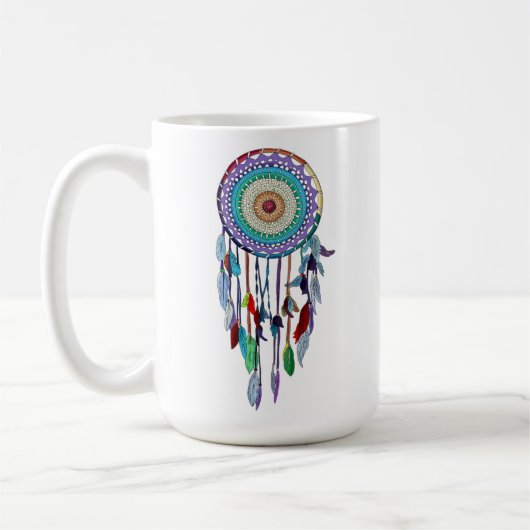 Gepersonaliseerde Dreamcatcher Koffiemok (Links)