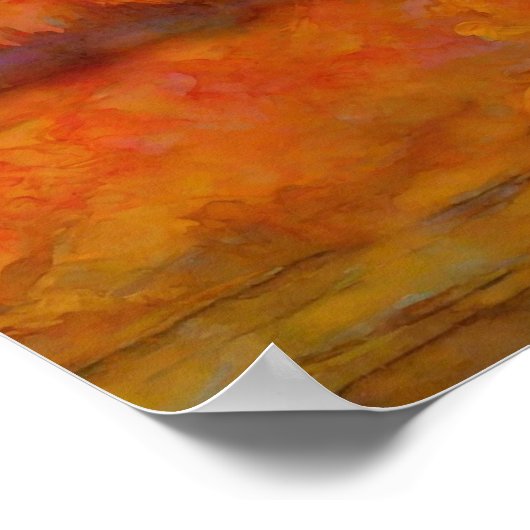 Gepersonaliseerde "Dreamscape Awakening - Abstract Poster (Hoek)