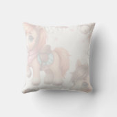 Gepersonaliseerde dressuur ruiter paard meisje kussen (Achterkant)