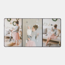 Gepersonaliseerde drie foto desk mat