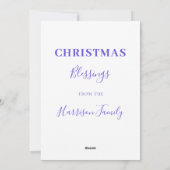 Gepersonaliseerde Drie Koningen Waterverf Kerst Feestdagenkaart (Achterkant)