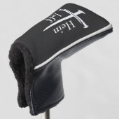 Gepersonaliseerde Drie Nagels Wit Kruis Christelij Golfheadcover (3/4 voorkant)