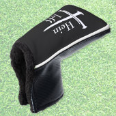 Gepersonaliseerde Drie Nagels Wit Kruis Christelij Golfheadcover