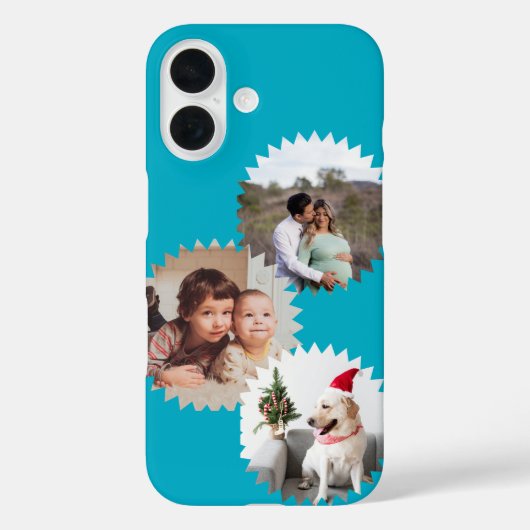 Gepersonaliseerde Drie Sterren Foto's  Case-Mate iPhone Case (Achterkant)