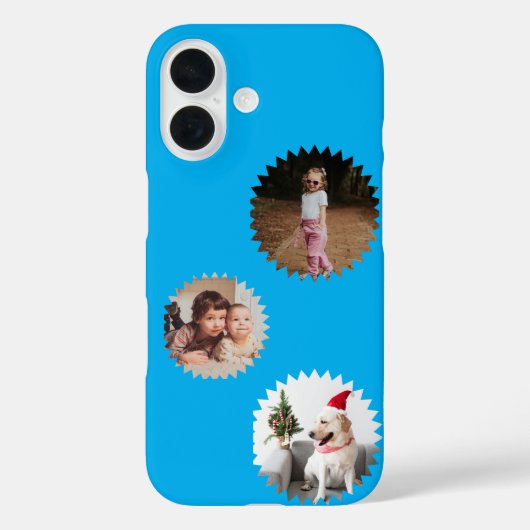 Gepersonaliseerde Drie Sterren Foto's Case-Mate iPhone Case (Achterkant)