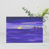 Gepersonaliseerde drie wijze Mannen waterverf Feestdagenkaart (Staand voorkant)