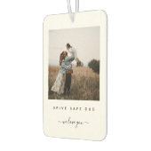 Gepersonaliseerde drive veilig vader foto sentimen luchtverfrisser (Links)