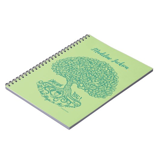 Gepersonaliseerde droom groot notitieboek (Linkerzijde)