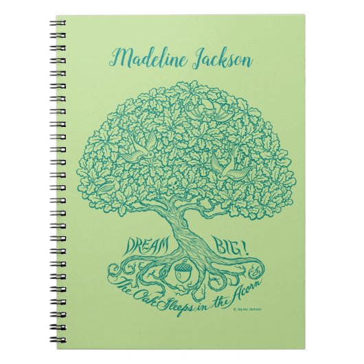 Gepersonaliseerde droom groot notitieboek (Voorkant)