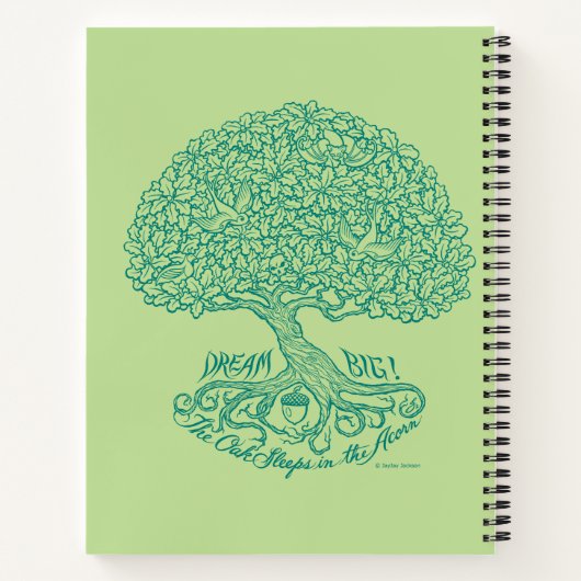Gepersonaliseerde droom groot notitieboek (Achterkant)