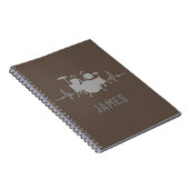 Gepersonaliseerde Drums Heartbeat - Grappige drumm Notitieboek (Rechterzijde)