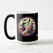 Gepersonaliseerde Dubbele Problemen Halloween Magische Mok (Links)