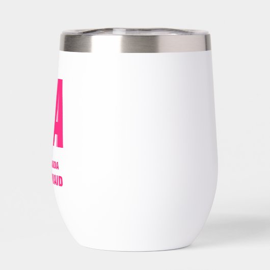 Gepersonaliseerde dubbele schaduw monogram bruidsm (Achterkant)