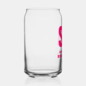 Gepersonaliseerde dubbele schaduw monogram bruidsm blikvorm glas (Rechts)