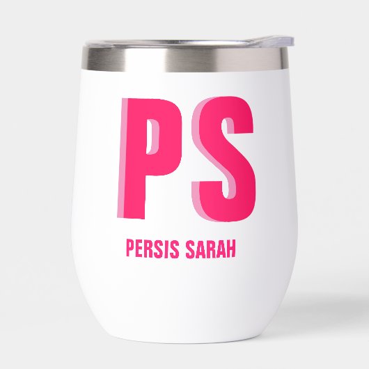 Gepersonaliseerde Dubbele Schaduw Monogram Initiaa (Links)