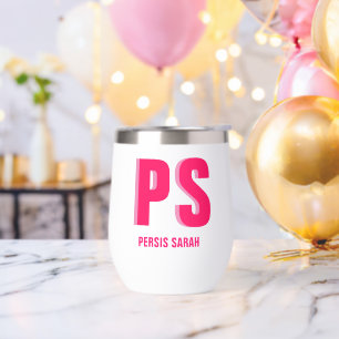 Gepersonaliseerde Dubbele Schaduw Monogram Initiaa