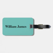 Gepersonaliseerde dubbelzijdig van de fotograaf bagagelabel (Achterkant horizontaal)