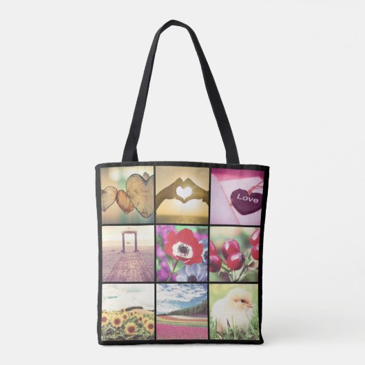 Gepersonaliseerde dubbelzijdige aangepaste tekst v tote bag (Achterkant)