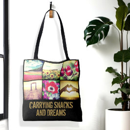 Gepersonaliseerde dubbelzijdige aangepaste tekst v tote bag