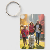 Gepersonaliseerde dubbelzijdige fotoherinnering |  sleutelhanger (Voorkant)