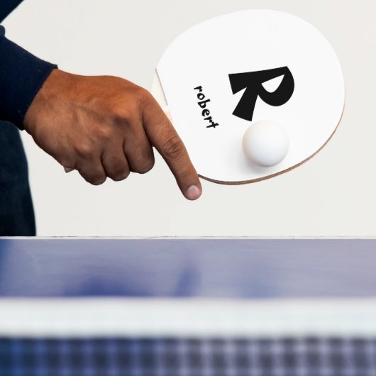 Gepersonaliseerde Dubbelzijdige Initiaal Monogaam Tafeltennisbatje (Insitu)