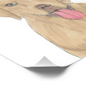 Gepersonaliseerde Dudley Labrador Art Foto Afdruk (Hoek)