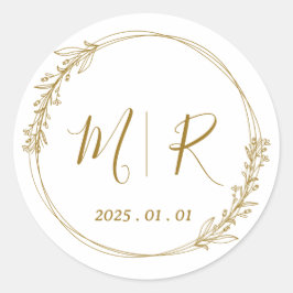 Gepersonaliseerde Duidelijke Stickers voor Wedding