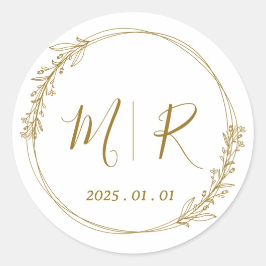 Gepersonaliseerde Duidelijke Stickers voor Wedding (Voorkant)