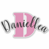 Gepersonaliseerde duidelijke Vinyl Naam Etiketten Sticker (Voorkant)