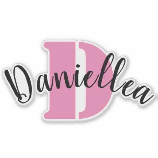 Gepersonaliseerde duidelijke Vinyl Naam Etiketten Sticker (Voorkant)