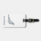 Gepersonaliseerde duif bagagelabel (Voorkant horizontaal)