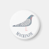 Gepersonaliseerde duif magneet (Voorkant)