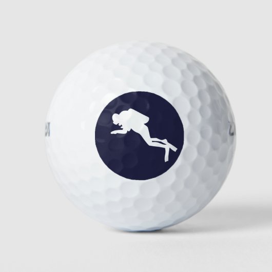 Gepersonaliseerde duiker golfballen (Voorkant)