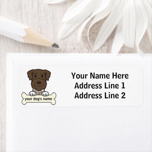 Gepersonaliseerde Duitse draadaanwijzer Etiket (Insitu)