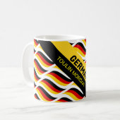 Gepersonaliseerde Duitse Flag Koffie Mok (Voorkant links)
