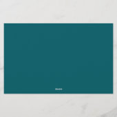 Gepersonaliseerde Duitse Herder Note Monogram Briefpapier (Achterkant)