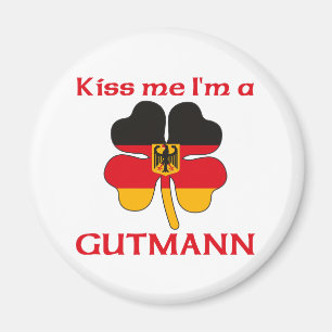 Gepersonaliseerde Duitse Kiss Me Ik Ben Gutmann Magneet