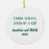 Gepersonaliseerde Duitse kortharige wijzerverpleeg Keramisch Ornament (Achterkant)