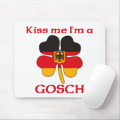 Gepersonaliseerde Duitse kus Ik ben Gosch Muismat (Met muis)