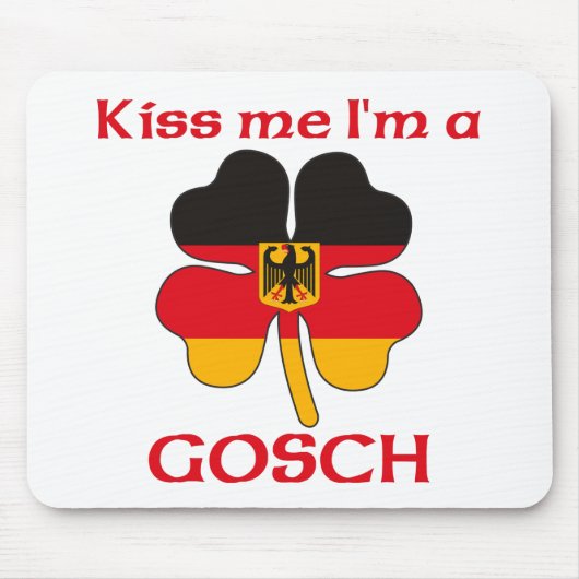 Gepersonaliseerde Duitse kus Ik ben Gosch Muismat (Voorkant)