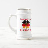 Gepersonaliseerde Duitse kus Ik ben Ruprecht Bierpul (Links)