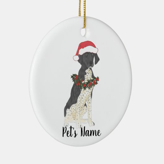 Gepersonaliseerde Duitse Shorthaired Pointer (zwar Keramisch Ornament (Rechts)