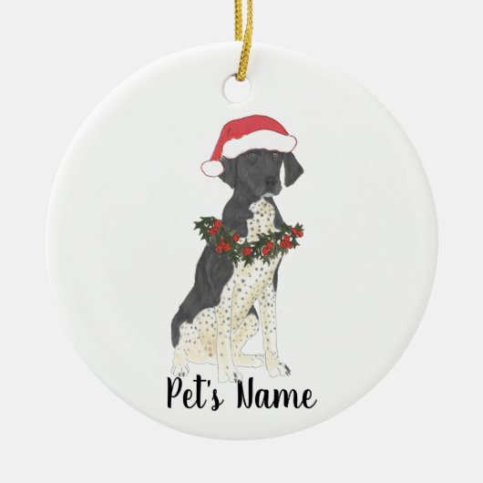 Gepersonaliseerde Duitse Shorthaired Pointer (zwar Keramisch Ornament (Voorkant)