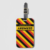Gepersonaliseerde Duitse vlag Bagagelabel (Voorkant (verticaal))